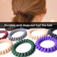 thumbnail image 2 of 10 Pcs Hair Ties For Thick Hair, Coil Elastics Hair Ties, Multicolor Medium Spiral Hair Ties, 2 of 4