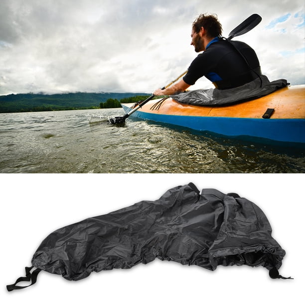 EECOO Kayak Spray Cover,Universal Adjustable Nylon Kayak Spray Skirt