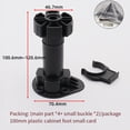 thumbnail image 2 of 4 Pcs Pieds de Meubles Réglables Support 80Mm 100Mm 120Mm pour Armoire Table Canapé, 2 of 9