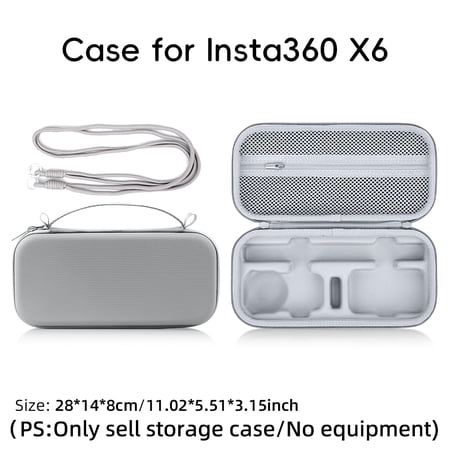 Camera Dustproof Storage Bag For Insta360 X6 Organize Case Action Camera Portable Travel Case With Shoulder Strap
