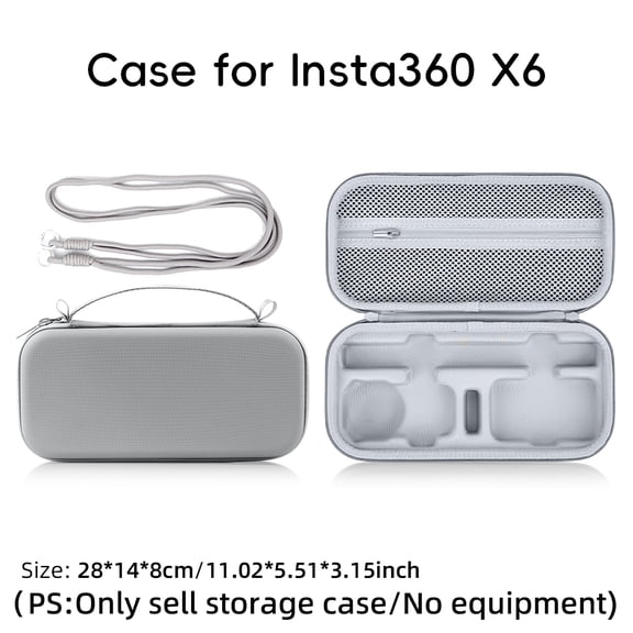 Camera Dustproof Storage Bag For Insta360 X6 Organize Case Action Camera Portable Travel Case With Shoulder Strap