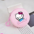thumbnail image 4 of Monedero de felpa de Hello Kitty, Mini billetera redonda de dibujos animados, monedero de Anime con cremallera, lindas bolsas de dinero para niñas, regalo de fiesta de cumpleaños para niños, 4 of 5