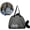 Black, variant on Fish Shaped Mesh Bag, Beach Toy Storage & Shell Collecting Bag – Kids Sand Toy Organizer with Quick-Dry Mesh, Bright Color