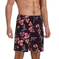 thumbnail image 2 of Fotbe Humming Bird And Tropical Pajama Shorts for Men, Men's Pajama Bottoms, Sleepwear,Short Pajama Pants-Large, 2 of 9