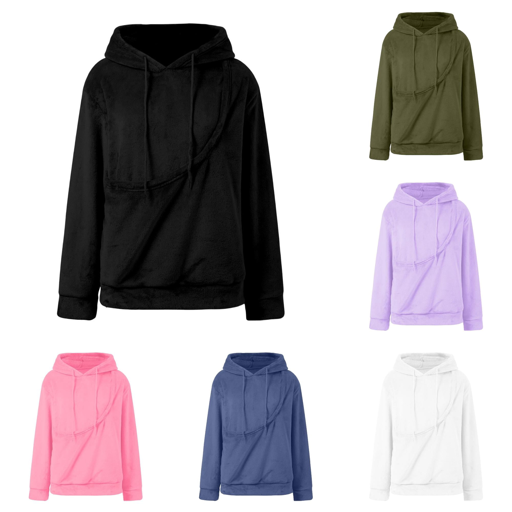 VBEWZET Pet Pocket Hoodie Cat Ear Hooded Sweatshirt for Girls Long Sleeve Pullover Novelty Animal Ear Design Casual Everyday Top Black 7-8 Years
