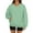 05#Green, variant on Womens Oversized Sweatshirt V Neck Sweatshirts No Hood Long Sleeve Sweat Shirts Over Sized Sweatshirt Pullover Tops with Pockets Purple 2XL