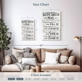 thumbnail image 4 of Elephant Stock Clean Kitchen Wall Sign Wall Art - Vertical Multi Panel Canvas - Living Room Wall Decor - Wall Signs Multi Panel - Black And White Decor - 20" x 32", 4 of 8