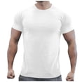 thumbnail image 4 of Man Elastic Workout Gym Muscle Shorts Sleeve Shirts Athletic Warm Keepting Casual T Shirts For Men Tall T Shirt Shirts for Men Pack Men's Big And Tall Shirts Mens Large Tall Big Mens Shirts Men T, 4 of 7