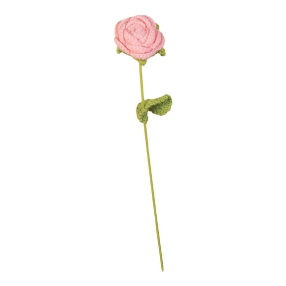 Oimcto Woven Rose G,Each Petal of the Woven Rose Is Crocheted with Precision Stitching and in the Soft and Colorful Frame of the Wool,Valentine's Day gifts to please the mind and body