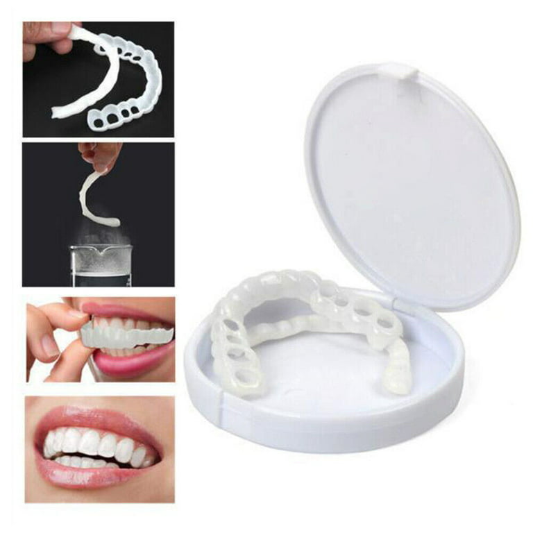 CAILING 6 Sets Snap on Veneers, Cavity Filler for Teeth for Snap Covering  Missing Teeth Denture Filling Kit Snap on Dentures 6 Pairs