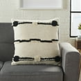 thumbnail image 3 of Nourison Life Styles Black Ivory Decorative Throw Pillow , 18" x 18", 3 of 4