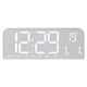 thumbnail image 5 of Reloj digital LED de escritorio, minimalista, elegante, para decoración de mesa, día de la semana. Gris, 5 of 9
