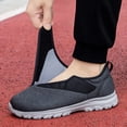 thumbnail image 7 of YOURDIARY Wide Width Slip On Walking Shoes for Women & Men, Adjustable Hook & Loop Breathable Knit Non-Slip Comfort Casual Sneakers, 7 of 7