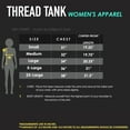 thumbnail image 4 of Thread Tank Seek You Shall Find Women's Sleeveless Flowy Racerback Tank Top Sport Grey 2X-Large, 4 of 5