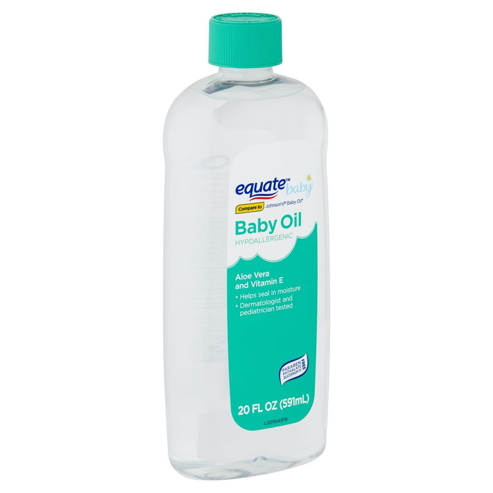 Equate Baby Hypoallergenic Baby Oil, 20 fl oz