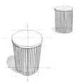 thumbnail image 5 of Simpli Home Demy 18 inch Wide Solid Mango/Metal Industrial Accent Table in Natural/Black, Assembled, 5 of 5