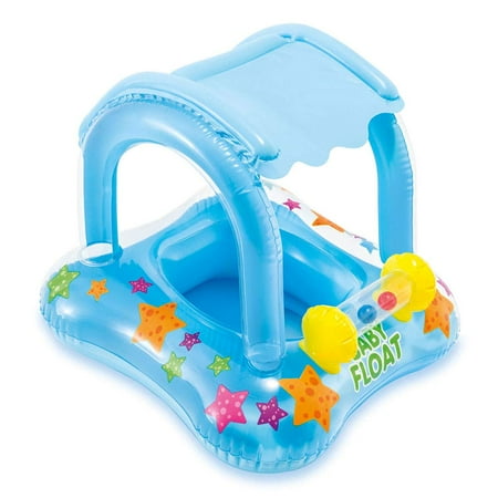 Intex My Baby Float Inflatable Swimming Pool Kiddie Tube Raft | (Best Baby Float With Canopy)