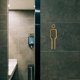 thumbnail image 4 of Letrero de baño con símbolos acrílicos, letrero para puerta de baño, placa colgante, señalización para baño Hombres de oro, 4 of 9
