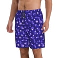 thumbnail image 2 of Logiee Beautiful Purple Snowflakes Print Mens Swim Trunks Quick Dry Board Shorts,Breathable Hawaii Beach Shorts Swimwear Bathing Suits-XX-Large, 2 of 6