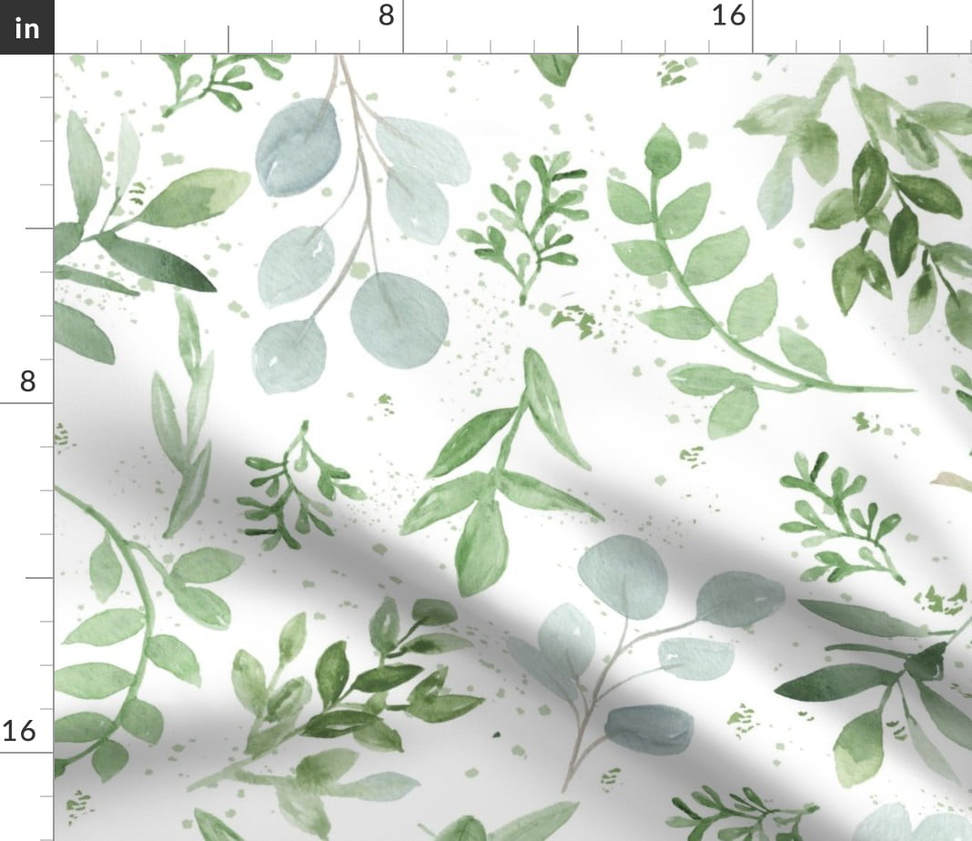 Australian Flora By Diseminger Eucalyptus Fabric Eucalyptus Cotton Fabric By The Yard With Spoonflower