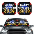 thumbnail image 2 of Gaeub Happy New Year 2024 (6) Foldable Auto Sun Blocker Visor, Sunshade for Car Front Window, Keeps Your Vehicle Cool - Small, 2 of 7