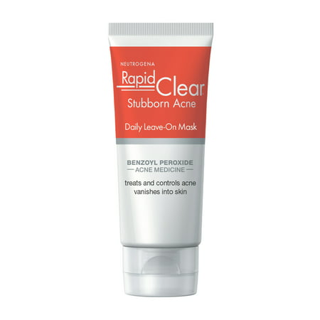 Neutrogena Rapid Clear Benzoyl Peroxide Leave-on Acne Face Mask, 2 (Best Fresh Face Mask)