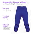 thumbnail image 4 of Exxact Sports Women’s Softball Pants with Zipper Fly, Elastic Bottom and Mesh Panels, Fastpitch Softball Pants for Women (Navy, Adult X-Large), 4 of 7