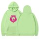 thumbnail image 1 of Pop cazadora para niña Hooded Sweatshirt,Soft Streetwear Pullover,Cute Long Sleeve Hoodie for Fall Winter （Light Green）, 1 of 2