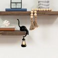 thumbnail image 5 of 3D Perched Cat Statue with Hanging Lantern Light, Resin Black Cat Sculpture Night Lamp, Edge Sill Decorative Figurine for Shelf Cabinet Bedroom Living Room Indoor Art Ornament Decor, 5 of 6