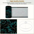 thumbnail image 4 of Linen Drum Lampshades Teal Gold Lotus Flower Elegant Botanical Dark 13"x13"x10" Light Shade for Table Lamps Floor Lamp Shades Lampshade Replacement Assembly Required, 4 of 8