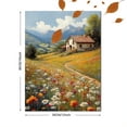 thumbnail image 3 of Qisvanset 12x16 Inch Wildflower Cottage Canvas Wall Art, Vintage Meadow Nature Living Room Wall Decor, 3 of 5
