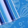 thumbnail image 7 of Mainstays 2pk Cotton Beach Towel, 58 x 28 in, Blue Shells & Stripes, 7 of 7