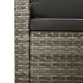 thumbnail image 5 of vidaXL Fauteuil de Jardin avec Coussin Gris en Rotin Poly, 5 of 5