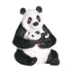 thumbnail image 4 of Escultura animal Panda Estatua Obra de arte Adorno decorativo de mesa Figura para Panda sentado, 4 of 9