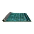 thumbnail image 2 of Ahgly Company Indoor Square Solid Turquoise Blue Modern Area Rugs, 6' Square, 2 of 4