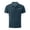 #01Blue, variant on Men's Summer Ice Silk Waffle Mesh Polo Shirt Paisley Pattern Trim Breathable Lapel Short Sleeve T‑Shirt Blue 3XL