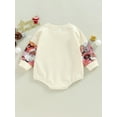 thumbnail image 4 of TSEXIEFOOFU Baby Christmas Romper, Cute Santa/Letter Print Long Sleeve Round Neck One-Piece Bodysuit, 4 of 7