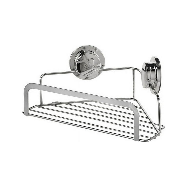 Croydex Stick 'n' Lock Three Tier Corner Shower Basket QM290841US - The  Home Depot