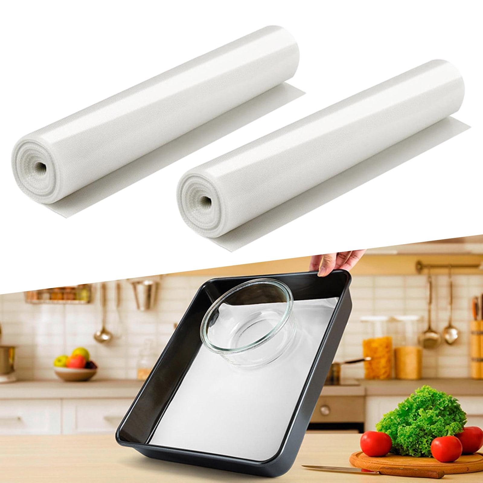 NonStick Reusable Dough & Pastries Mat Silicone Baking Mat Roll Heat Resistant Baking Bread Mat for Oven Liners Pastries