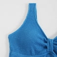 thumbnail image 5 of WREESH Women's Ribbed One Piece Swimsuit V-Neck Wide Straps - Textured Backless Tummy Control Bathing Suit Slim Swimwear 2025 Blue, 5 of 8
