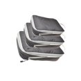 thumbnail image 1 of 3 Pieces Waterproof Luggage Organiser Lightweight Clothes Storage Bags Black, 1 of 8