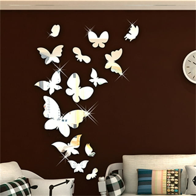 Set de pegatinas para pared tipo ojo • Pack de 2 calcomanías caseras para la pared • Mural de vinilo mate de 18,8" x 26,7" para decoración de dormitorios y salón • Arte abstracto extraíble con