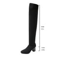 thumbnail image 7 of Roncen Women's Knit Stretch Over the Knee Boots - Winter Fashion Casual Pointed Toe Chunky Heel Tall Boots, Comfortable High Heel Boots for Women - Stylish Winter New Arrival, 7 of 7