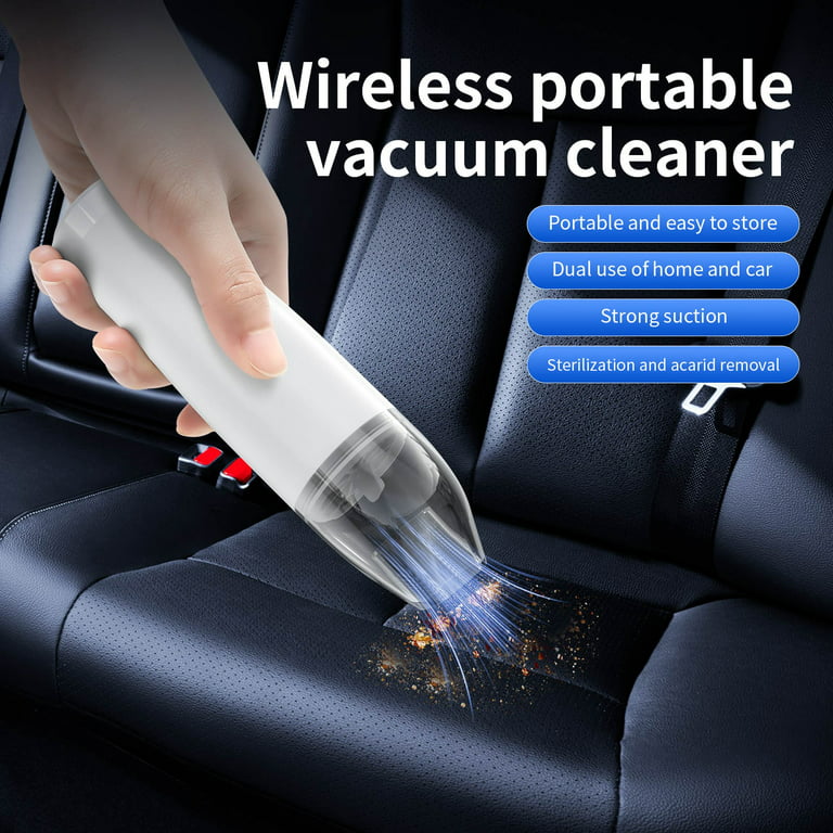 Pompotops Handheld Vacuum Cordless Car Vacuum Cleaner, Car Vacuum Cleaner - Small High Power Handheld Portable Car Vacuum W/Attachments, Detailing Kit