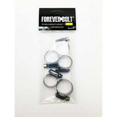 UPC: 0030656003551 | Foreverbolt 4000262 9-16 in. to 1-15-8 in. SAE 10 Black Hose Clamp Stainless Steel Band