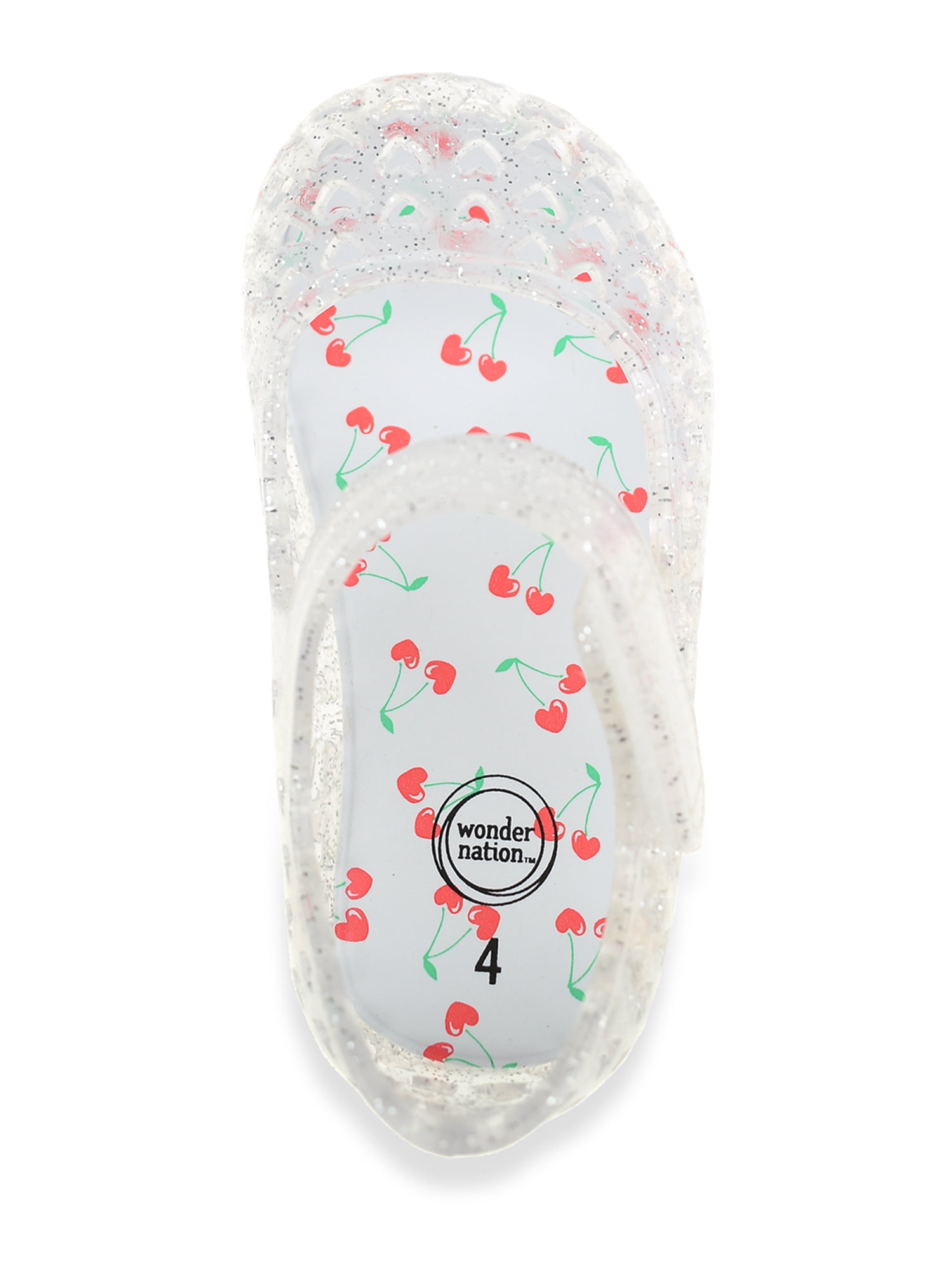 Wonder Nation Baby and Toddler Girls Mary Jane Jelly Shoes