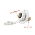 thumbnail image 3 of YWIYIUD 1PC Durable Water Filling Inlet Flange Brass Tube with BuiltIn CheckValve and Cover Practical LeakProof Replacement Parts for Travel Trailers Camping and Boats, 3 of 4