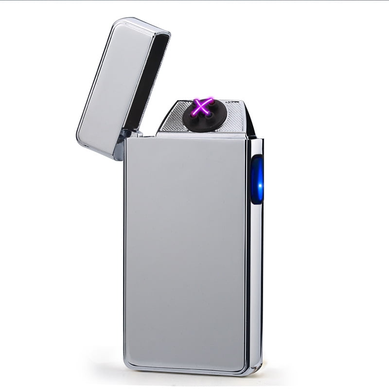 Electric Lighters Arc Plasma Lighter USB Rechargeable Windproof Flameless with LED Indicator - Walmart.com