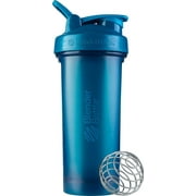 BlenderBottle Classic V2 Shaker Bottle Perfect for Protein Shakes and Pre Workout, 28-Ounce, Ocean Blue