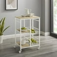 thumbnail image 3 of Linon Alicia Small Kitchen Cart White, 3 of 9